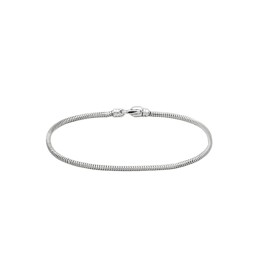 ★エレガントなデザイン【Tom Wood】Snake Bracelet Slim silver Snake Bracelet Slim - Tom Wood Project Official Online Store