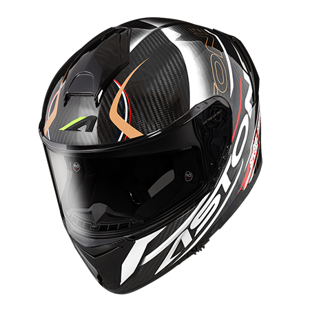 ASTONE GT6F 彩繪 YA3 白 全罩 E.Q.R.S快拆設計 雙鏡片 碳纖維 15週年紀念