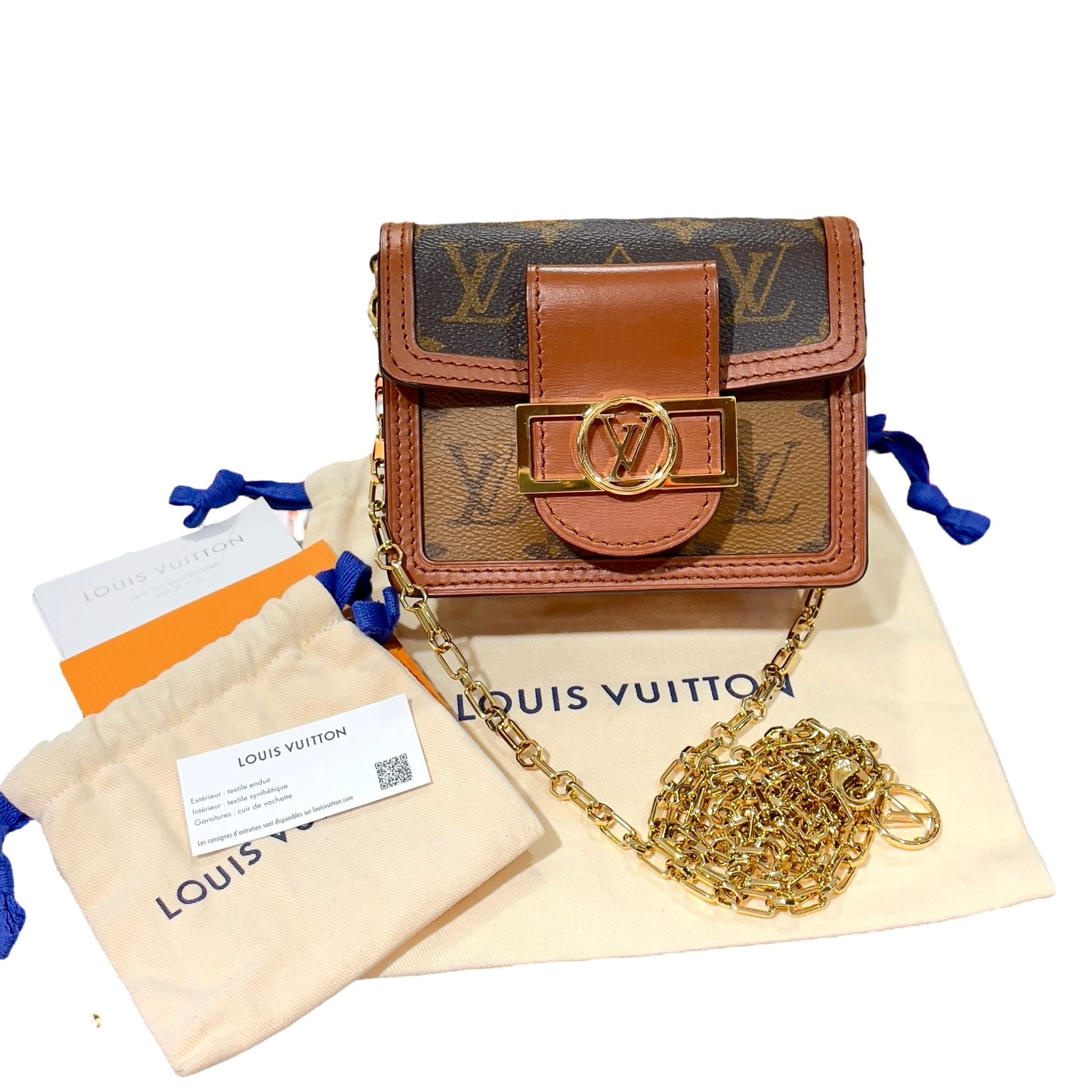 本月精選優惠!!! 全新LV斜揹袋, M82749, MICRO DAUPHINE, MONOGRAM金扣 #BRAND NEW #香榭站正品