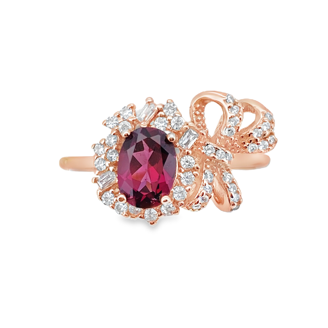 T294紅石榴石戒指