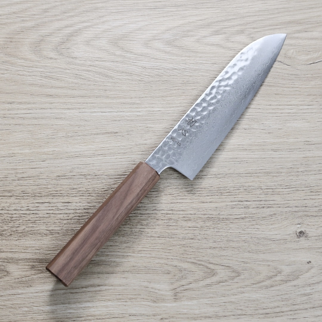 初心 三德 180mm VG10鋼 大馬士革鎚目