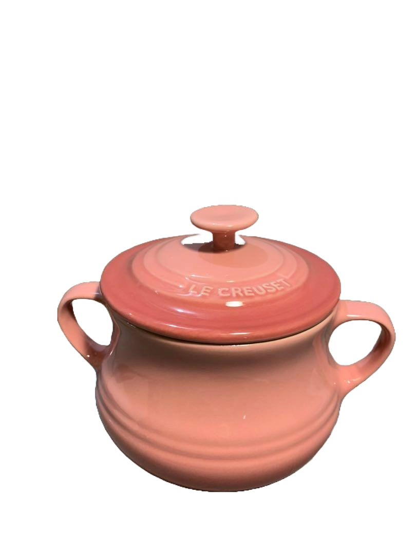 Le Creuset   雙耳有蓋陶瓷湯盅‧500ML香港行貨‧