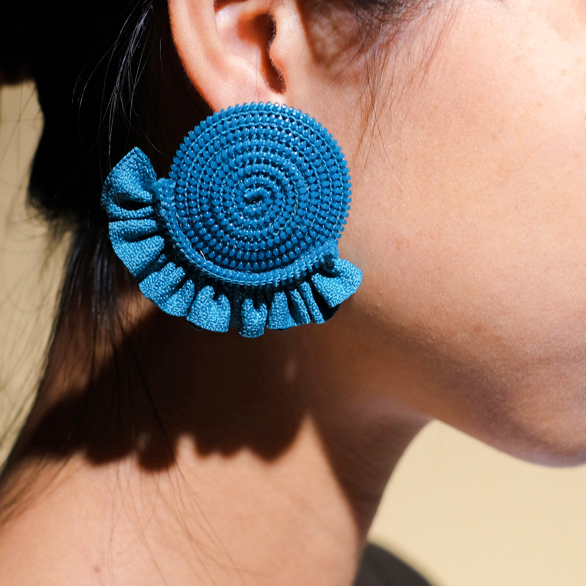 永生鏈耳環｜湖水｜史瓦帝尼