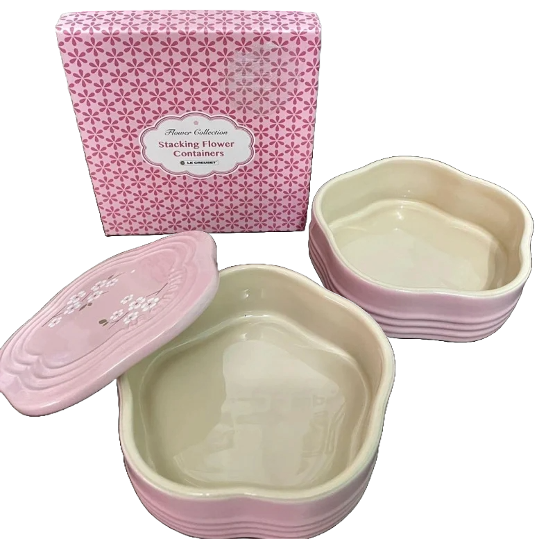 Le Creuset   Stacking Flower Containers‧陶瓷雙層花盒‧850ml‧香港行貨‧