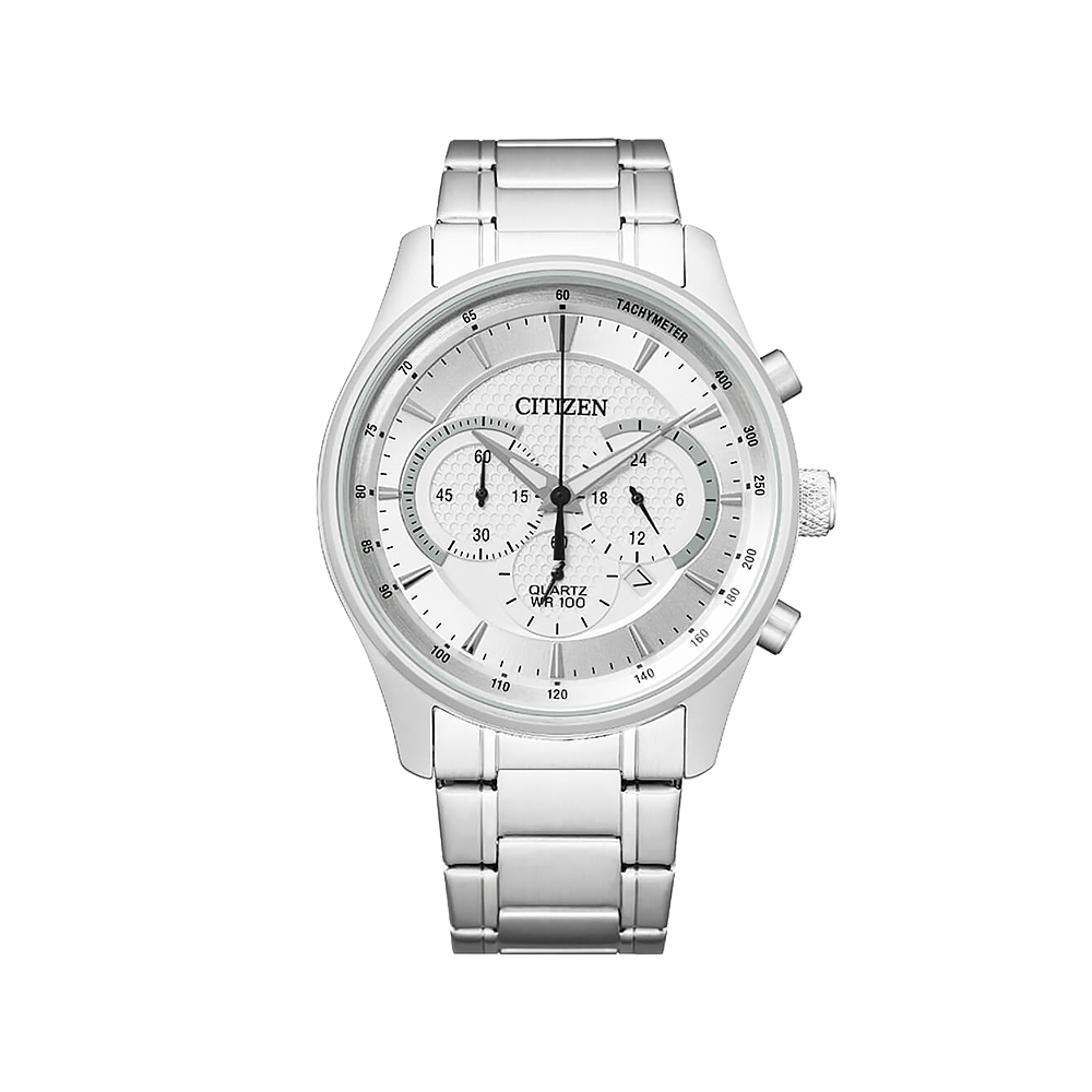 【CITIZEN 星辰】 AN8190-51A 真三眼 熊貓 蜂巢 商務經典 精緻優雅 潮流時尚 紳士搭配 日系英風 日期夜光 不鏽鋼 手錶