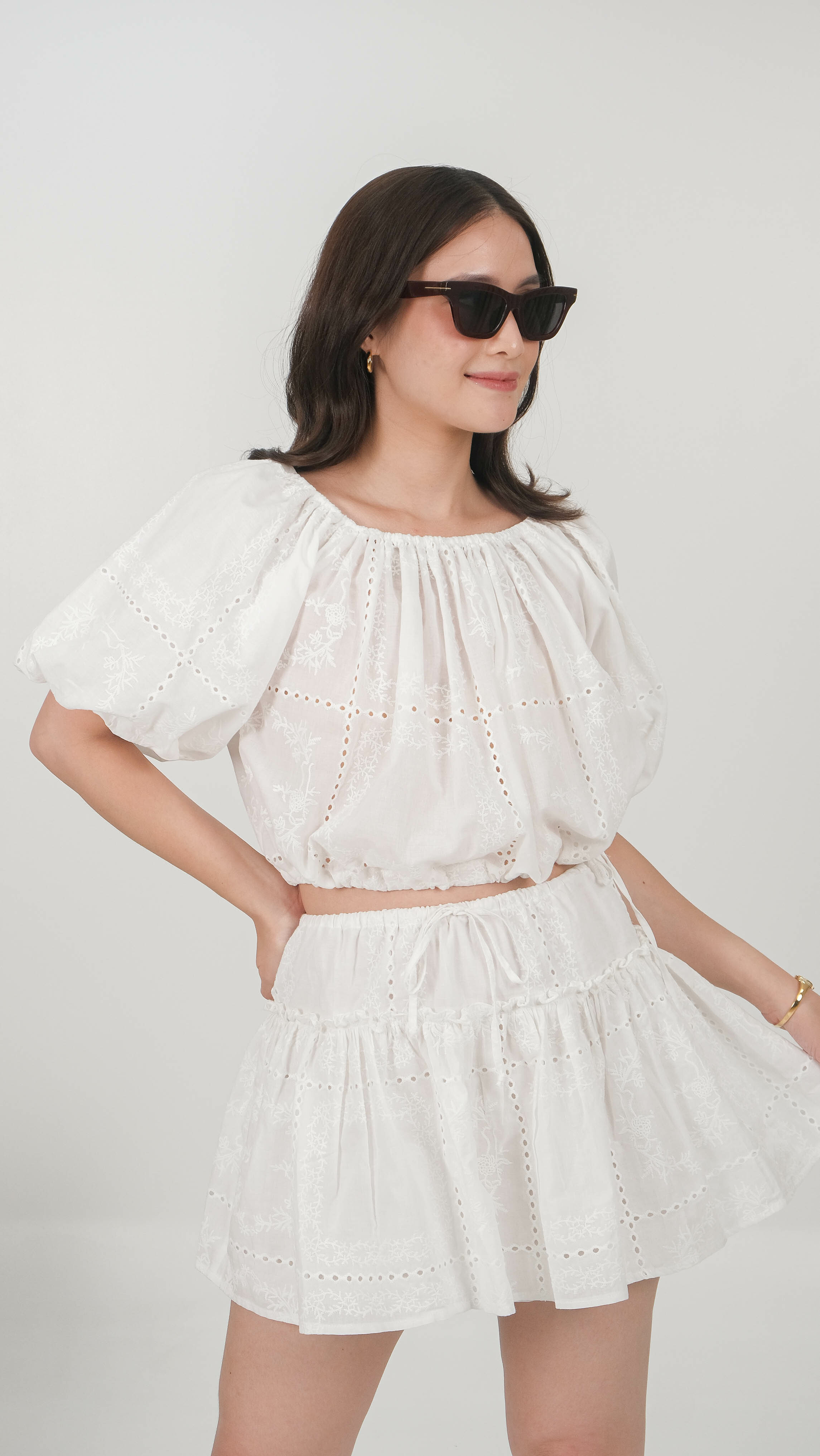 Blanca Broderie Skirt