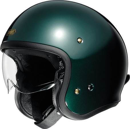 SHOEI J・O BRITISH GREEN 亮光綠 素色 3/4帽款