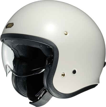 SHOEI J・O OFF WHITE 亮光白 素色 3/4帽款