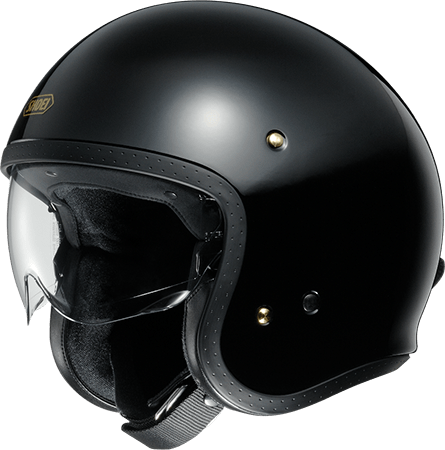 SHOEI J・O BLACK 亮光黑 素色 3/4帽款