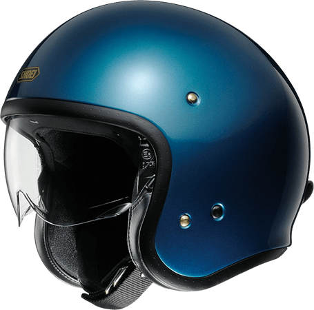SHOEI J・O LAGUNA BLUE 亮光藍 素色 3/4帽款