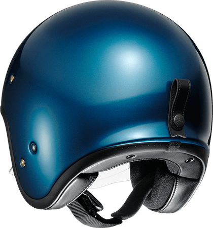 SHOEI J・O LAGUNA BLUE 亮光藍 素色 3/4帽款