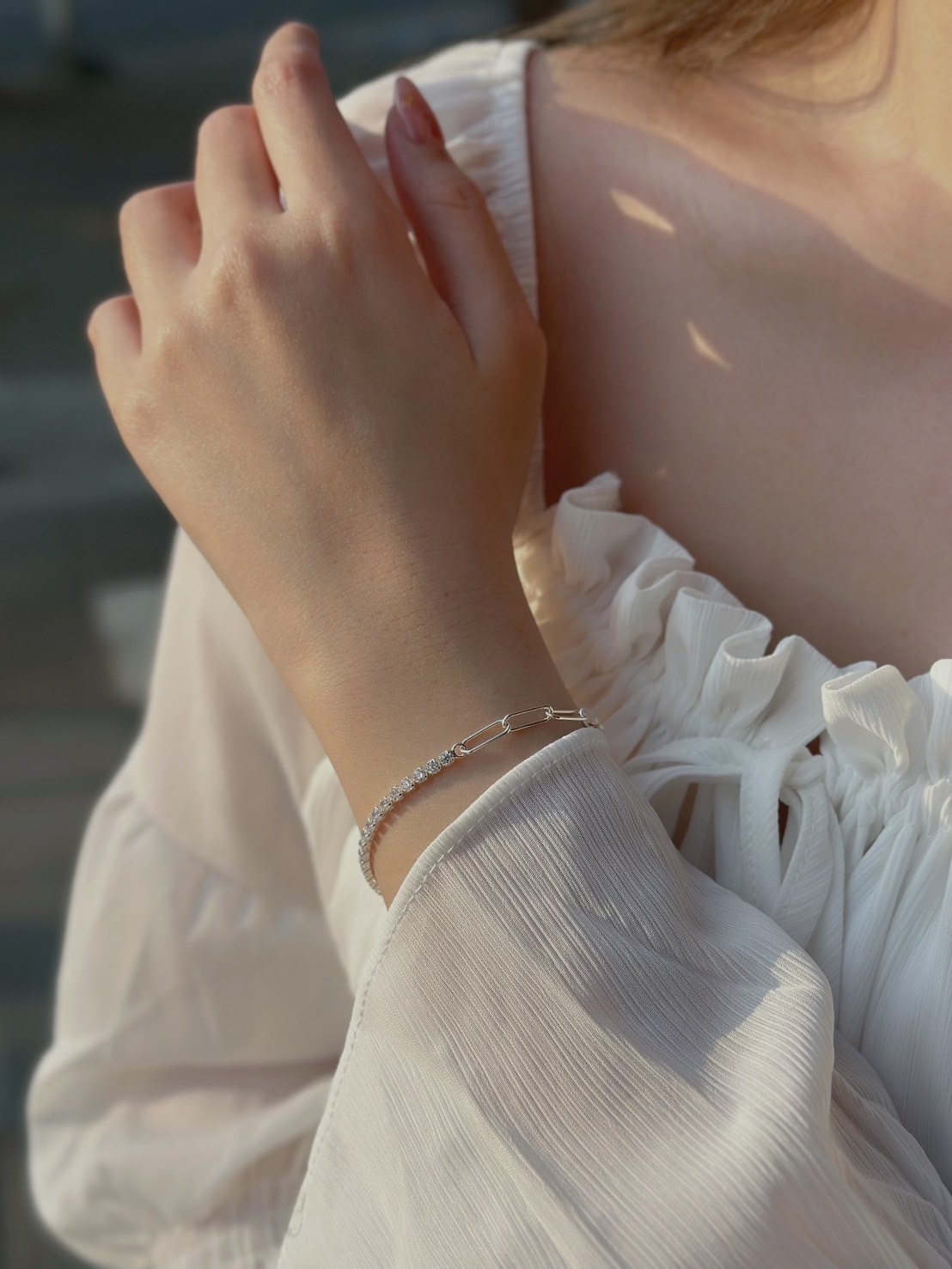 排鑽美學.排鑽純銀手鏈