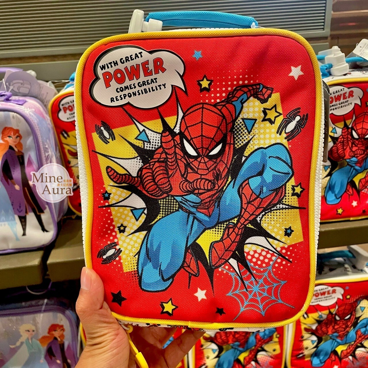 蜘蛛人 Spider-Man 圖案 後背包 書包 / 可外掛 多功能 午餐袋 手提包 漫威 Marvel -上海迪士尼樂園