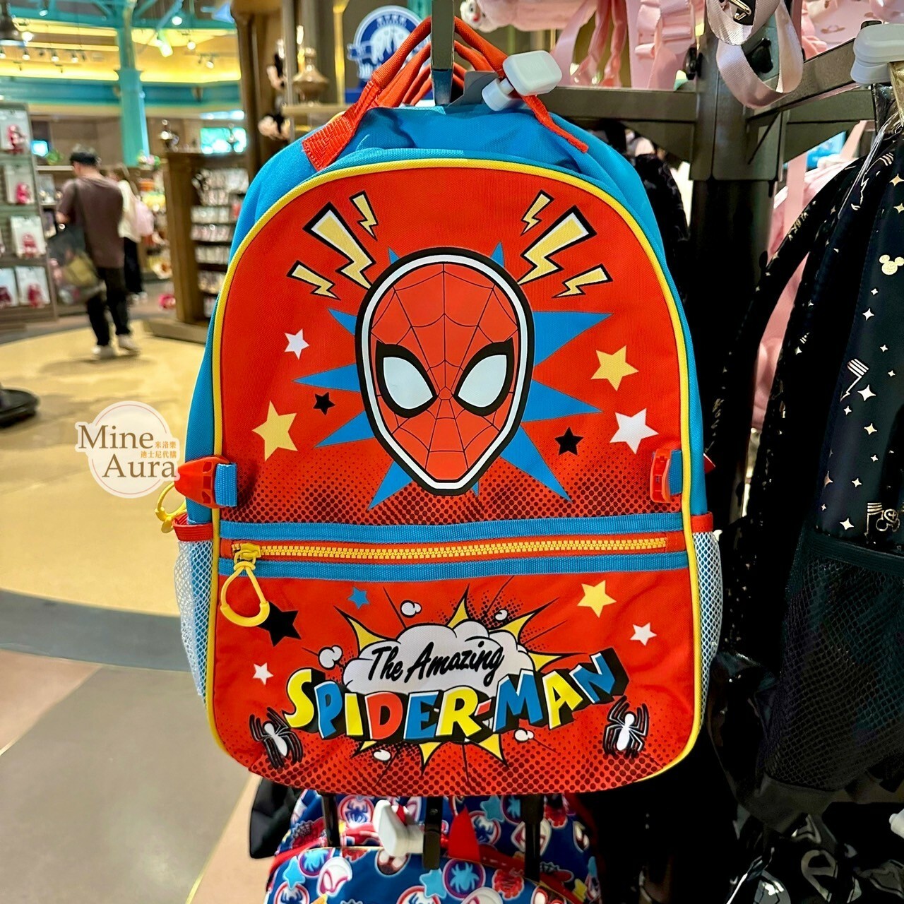 蜘蛛人 Spider-Man 圖案 後背包 書包 / 可外掛 多功能 午餐袋 手提包 漫威 Marvel -上海迪士尼樂園