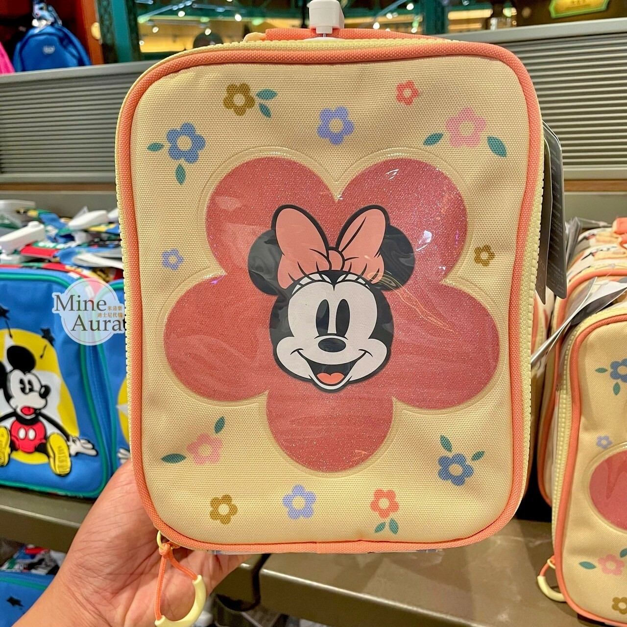 米妮 Minnie 圖案 後背包 書包 / 可外掛 多功能 午餐袋 手提包 -上海迪士尼樂園