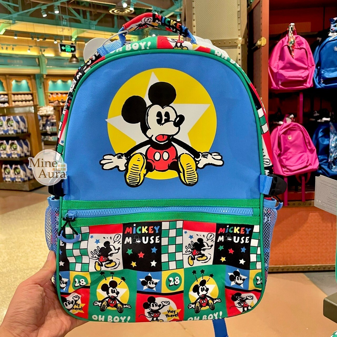 米奇 Mickey 圖案 後背包 書包 / 可外掛 多功能 午餐袋 手提包 -上海迪士尼樂園