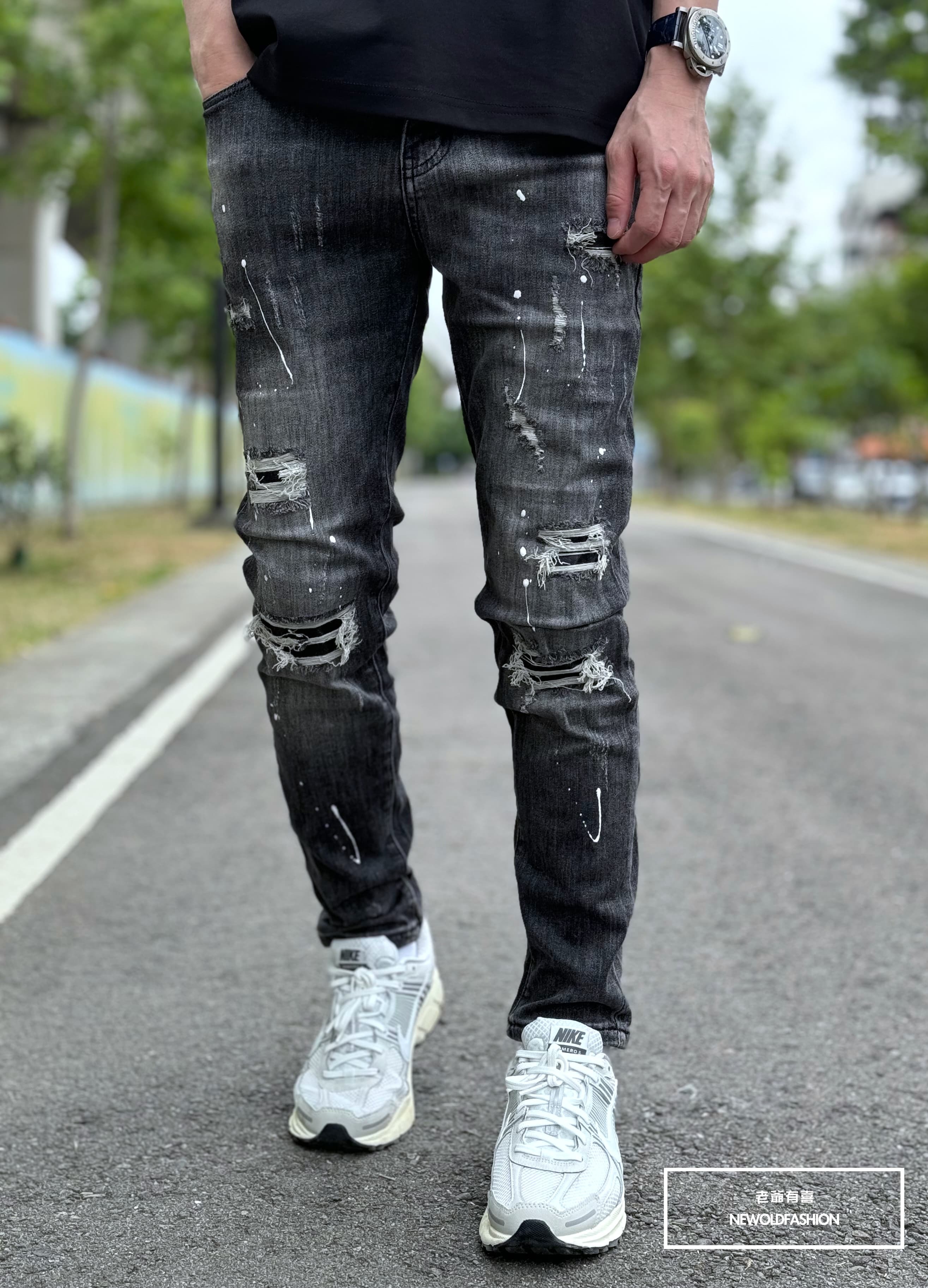 『新品上市』重磅仿舊黑潑漆小直筒(NOF23085001)