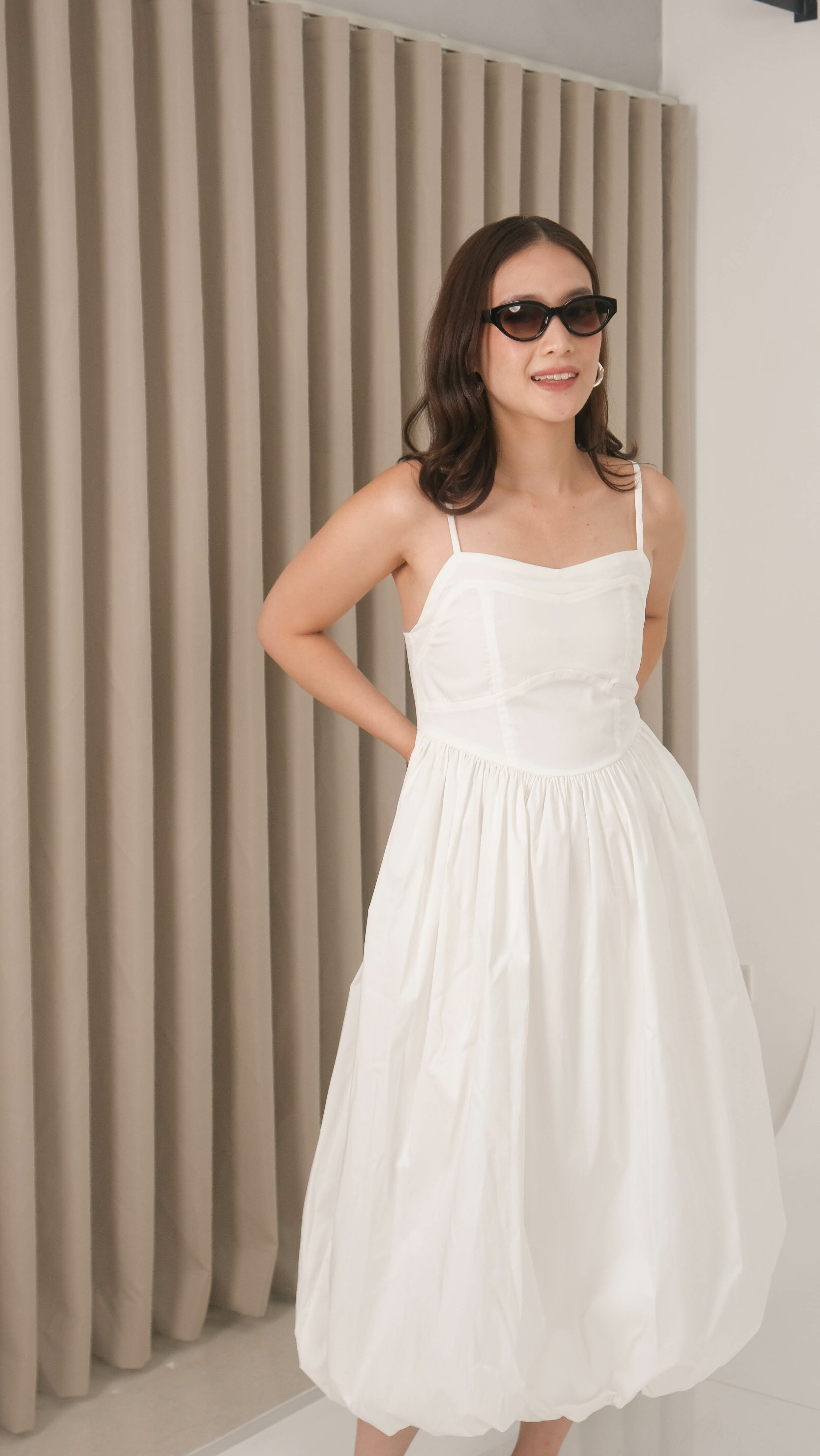 Rhea Poplin Bubble Dress