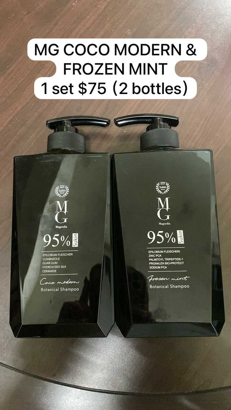 MG COCO MODERN & FROZEN MINT SHAMPOO ( 1 SET $75) PREORDERS 6-8WEEKS