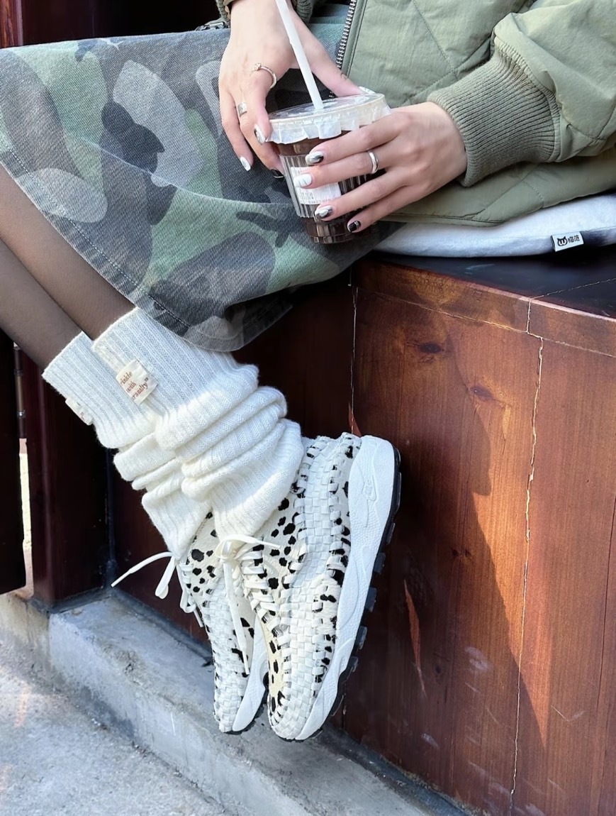 NIKE AIR FOOTSCAPE WOVEN "WHITE COW" 黑白 乳牛 編織 FB1959102