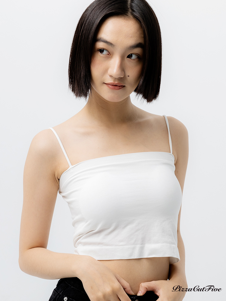 BRATOP舒服/百搭/實穿/細肩平口內搭罩杯式背心 PizzaCutFive PCF212626011