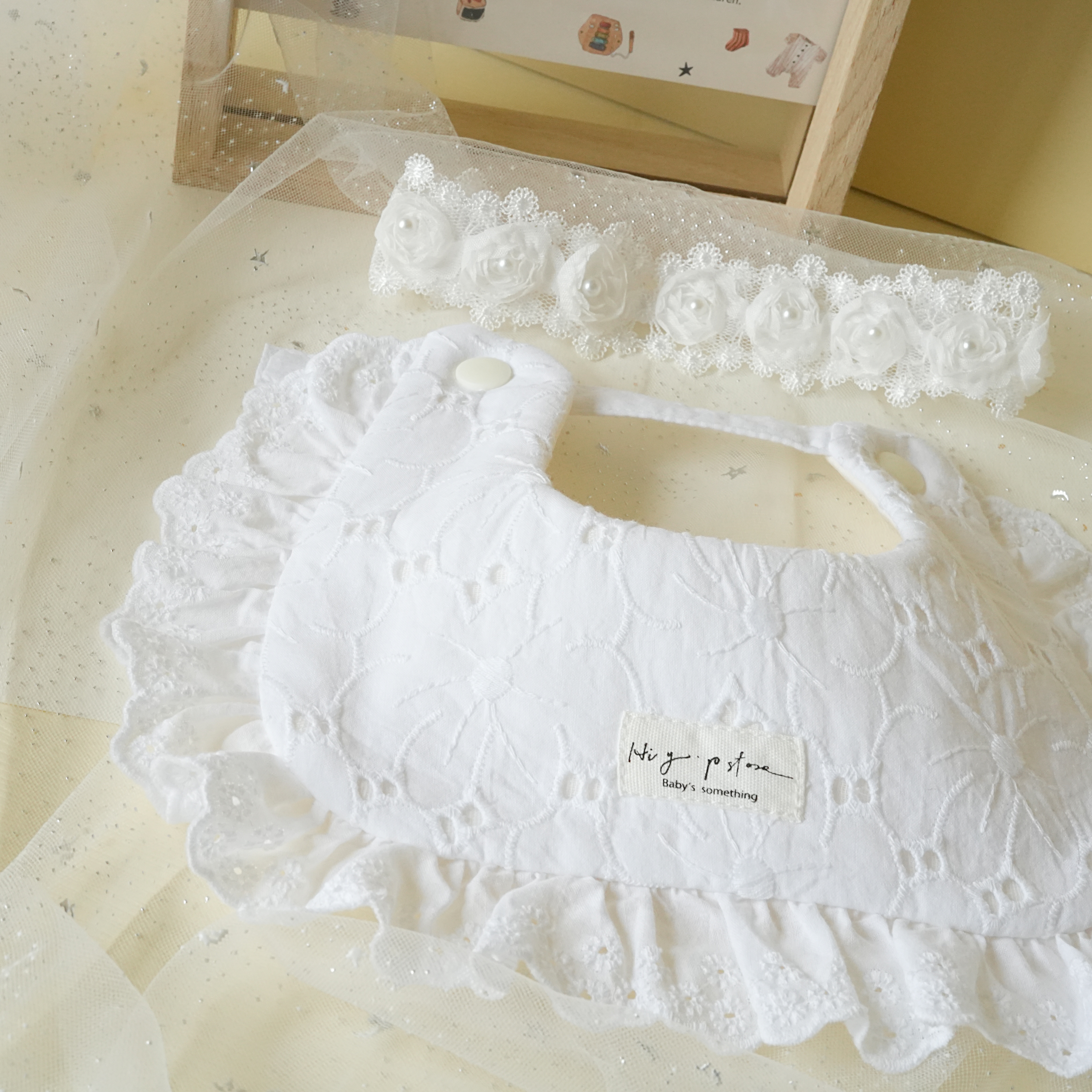 Hi Y.P store-手作圍兜-公主小花