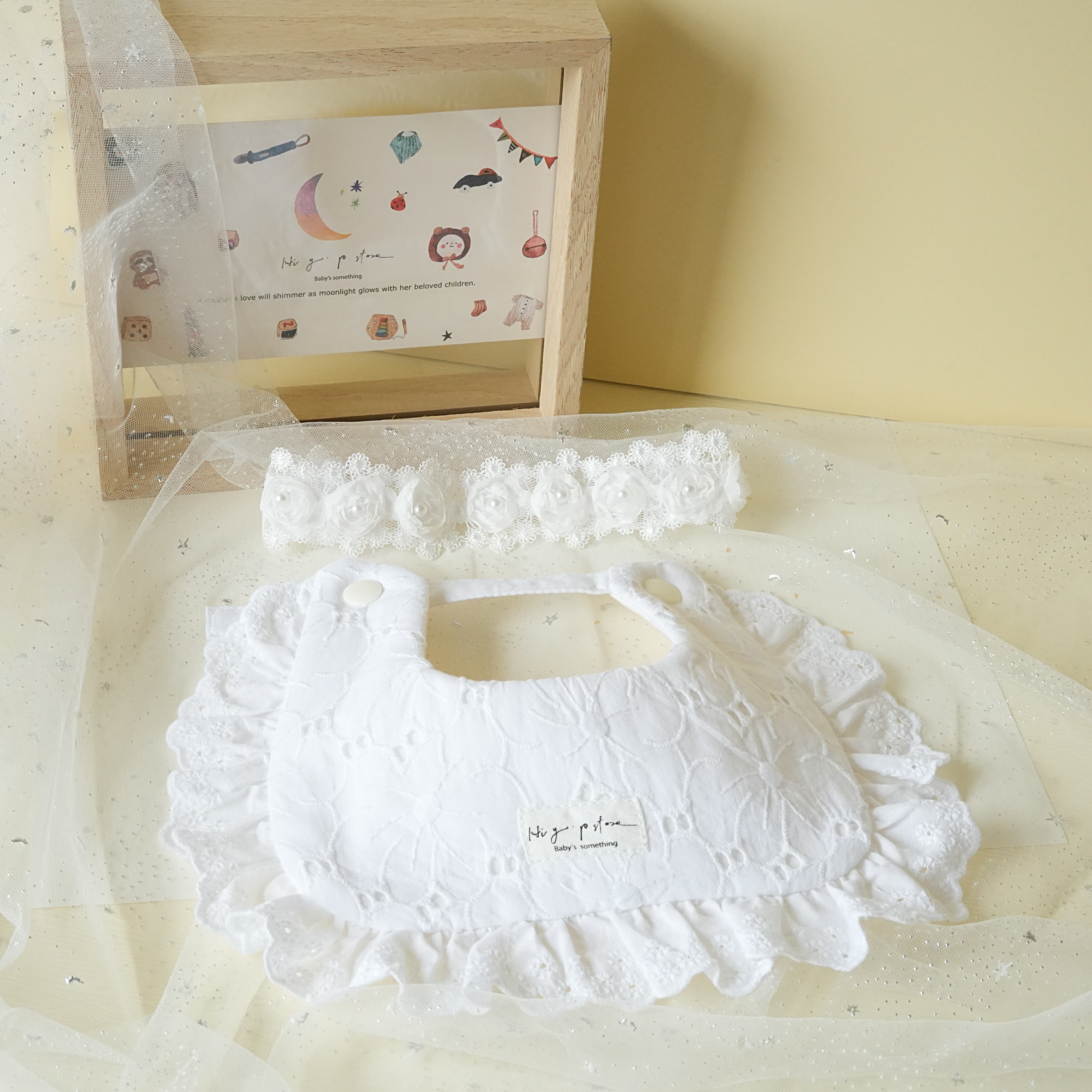 Hi Y.P store-手作圍兜-公主小花