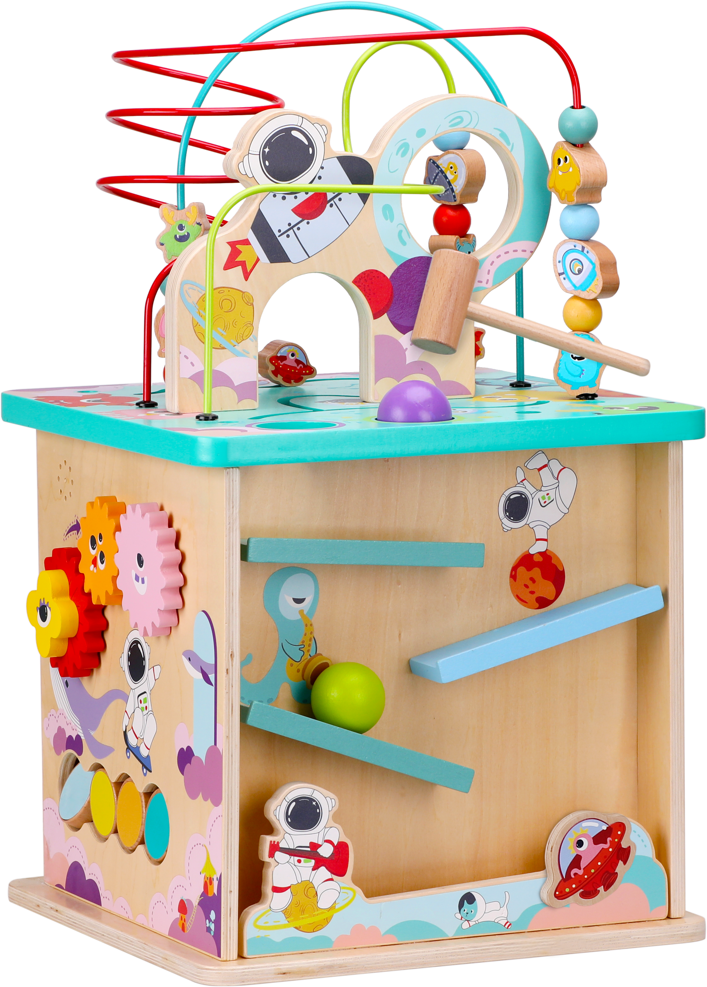 適合18M+UFUN繞珠百寶箱-星際旅行|滿足寶寶無限的探索樂趣|