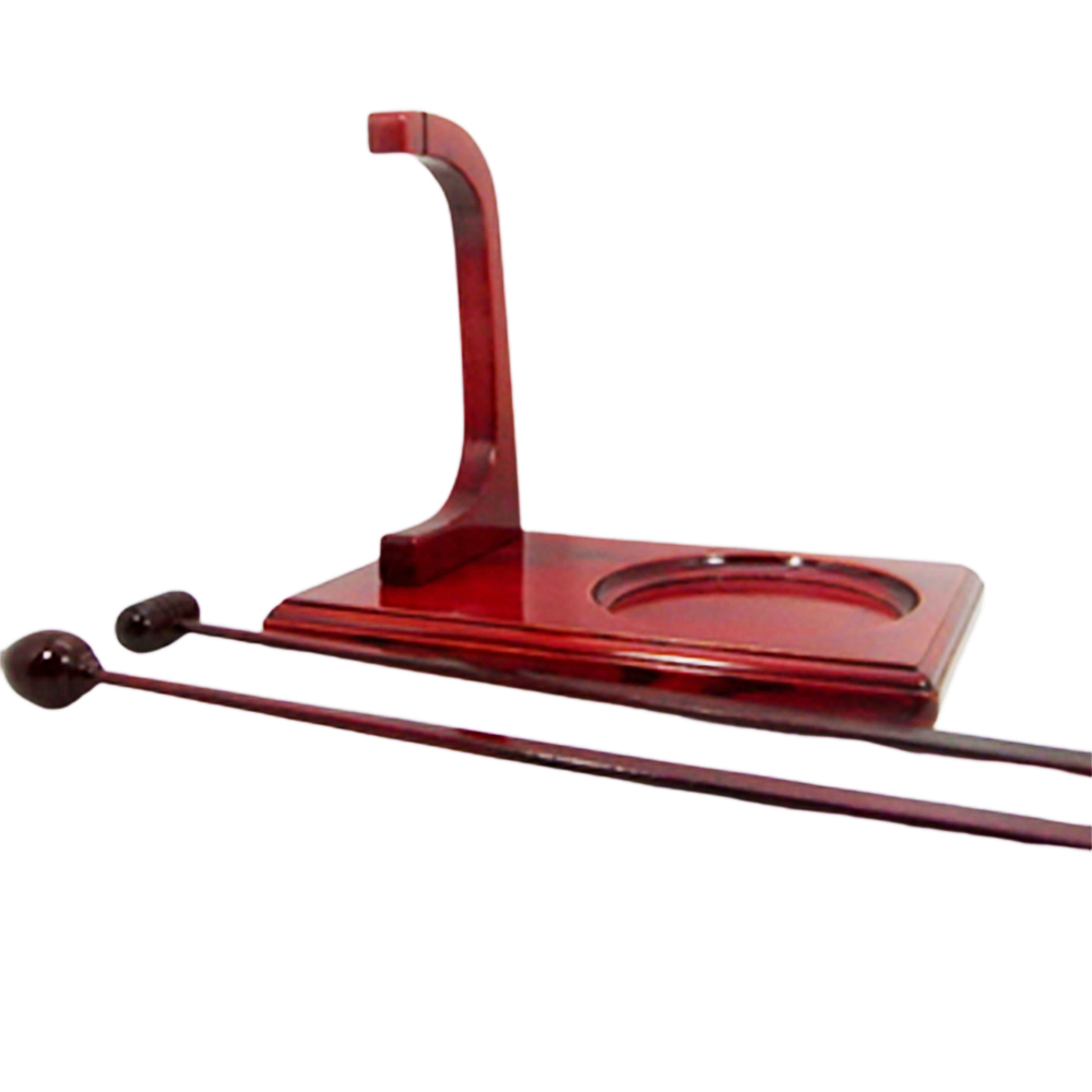 彎型地鐘板(紅木)附棒捶【十方】125425