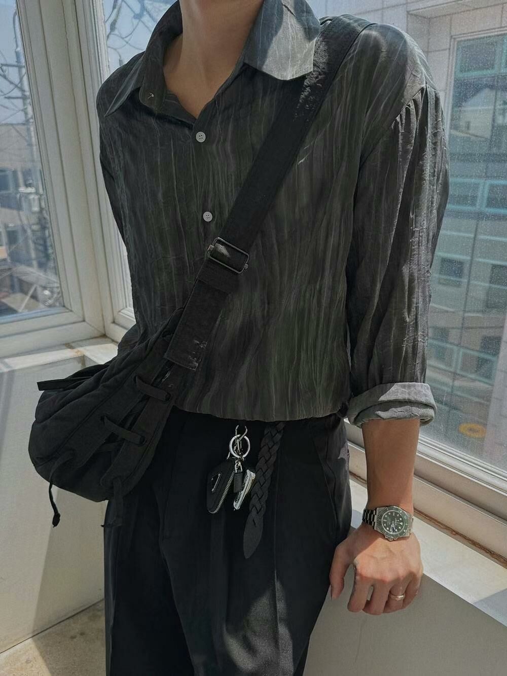 洗水紮染長袖恤衫 taptaptap-052S