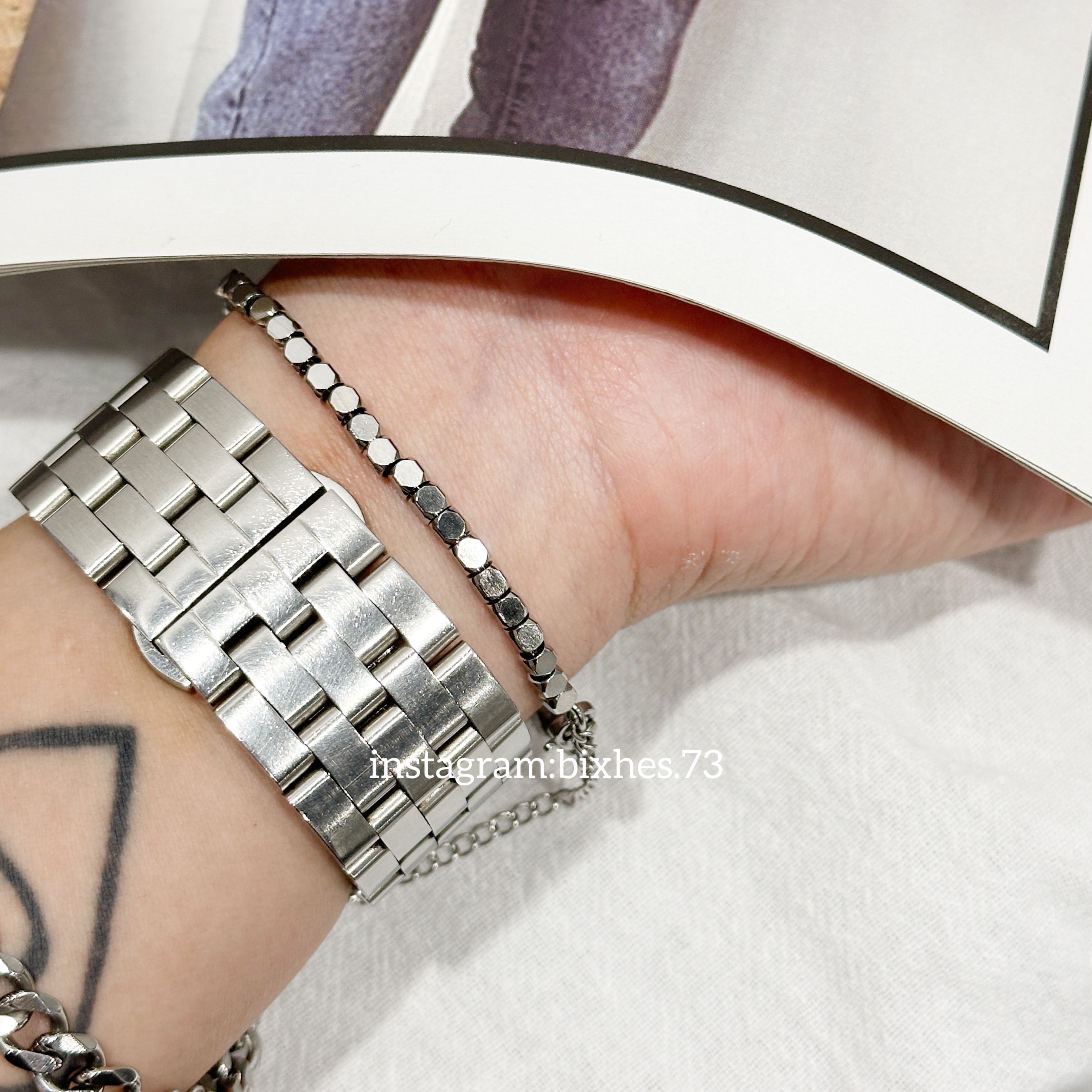 簡約碎銀石手環(K00071)