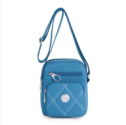 Hot Selling Multifunctional Simple Solid Color Mini Crossbody Bag Shoulder Women's Bag Crossbody Bag [Autumn Wave Blue]