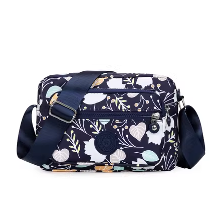 Hot selling crossbody bag, shoulder bag for women, crossbody bag, multifunctional bag [blue background leaves]