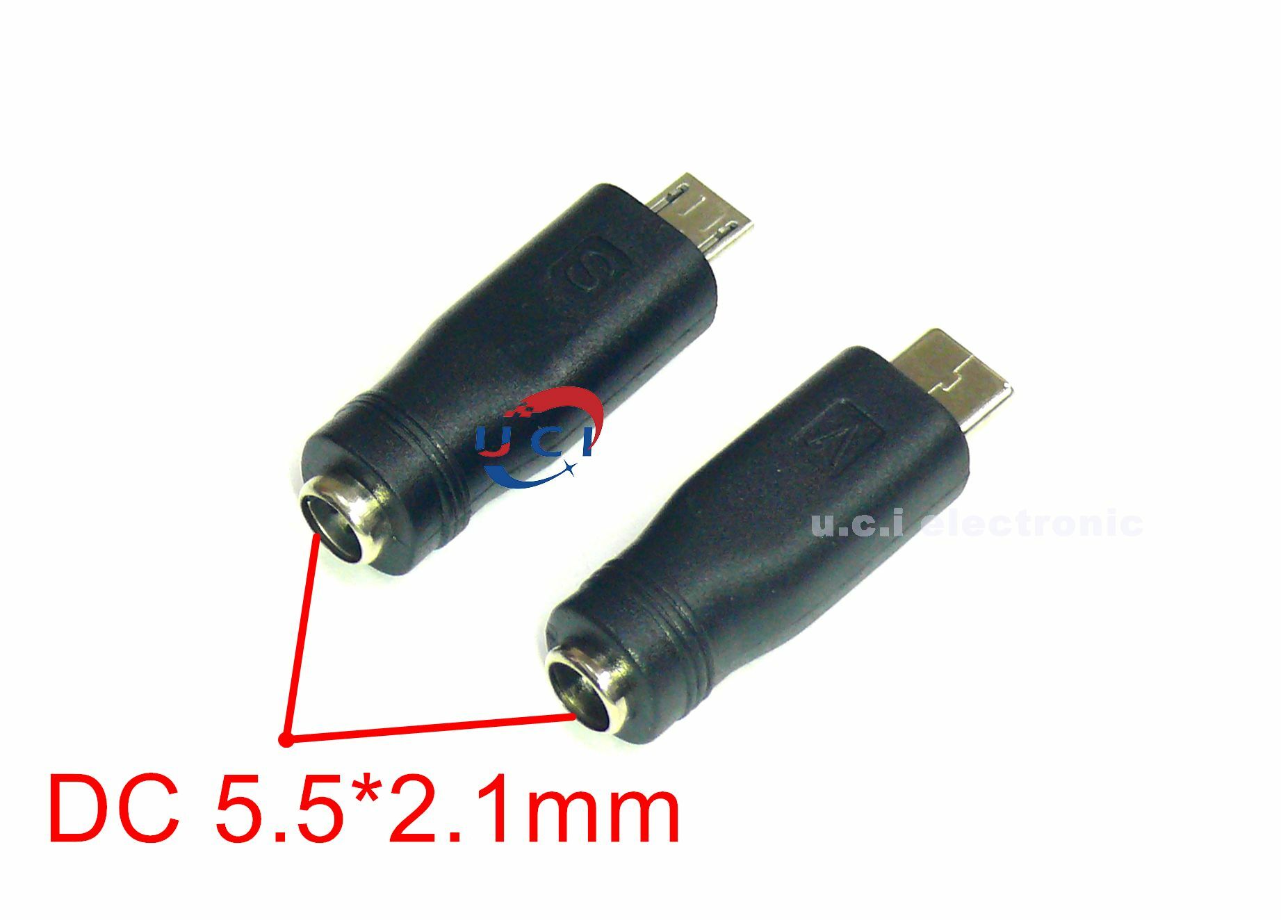 【UCI電子】(D-17) DC轉接頭 安卓Type-c手機micro usb母口轉DC插頭5.5*2.1mm