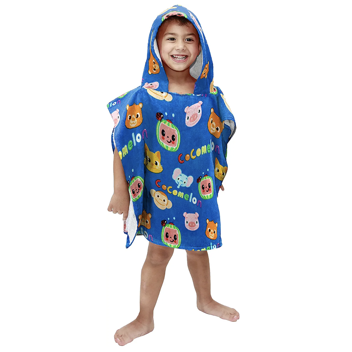 美國 Cocomelon 超柔軟棉質連帽披風