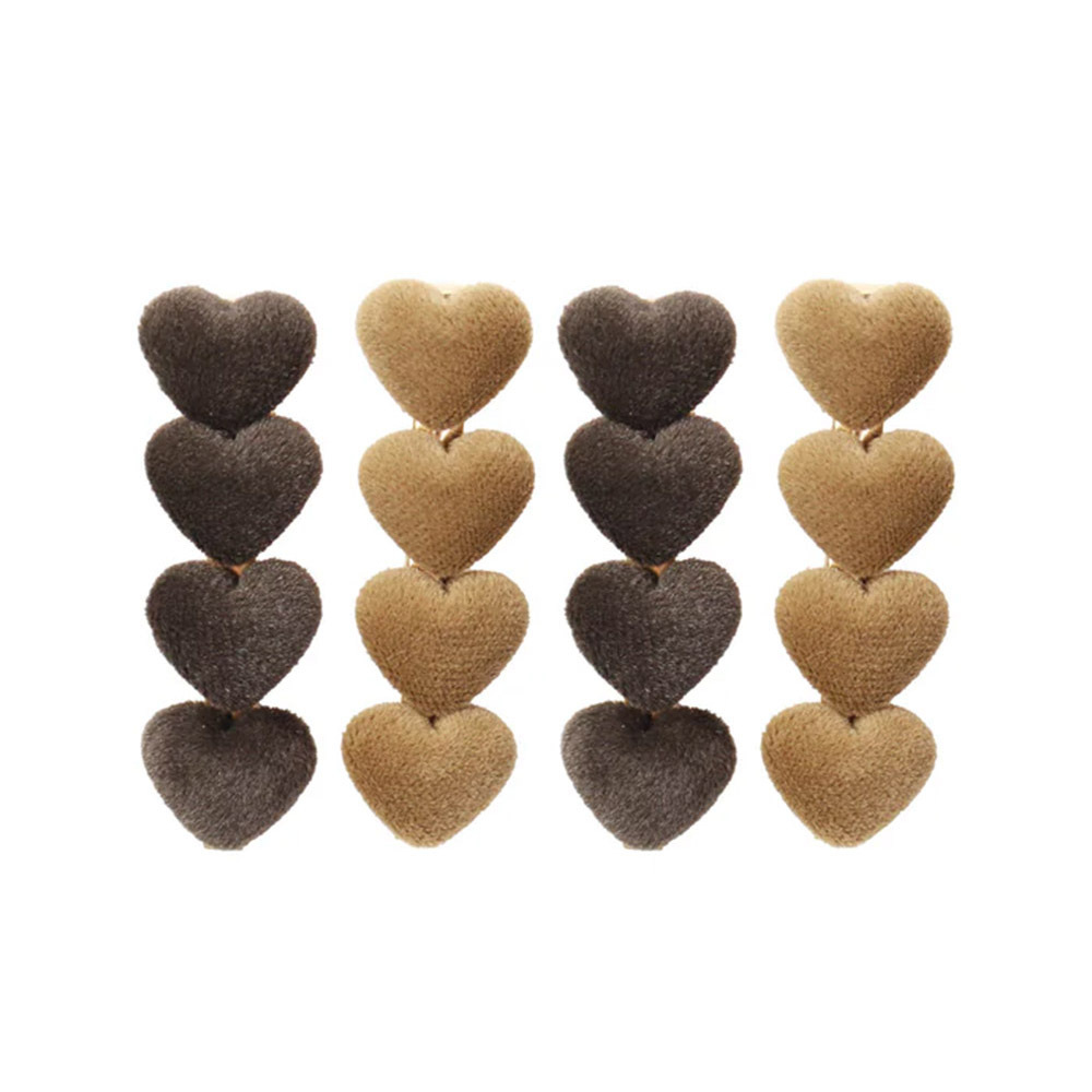 德國Billy loves Audrey 心形髮夾-TRUFFLE/BITTERSWEET