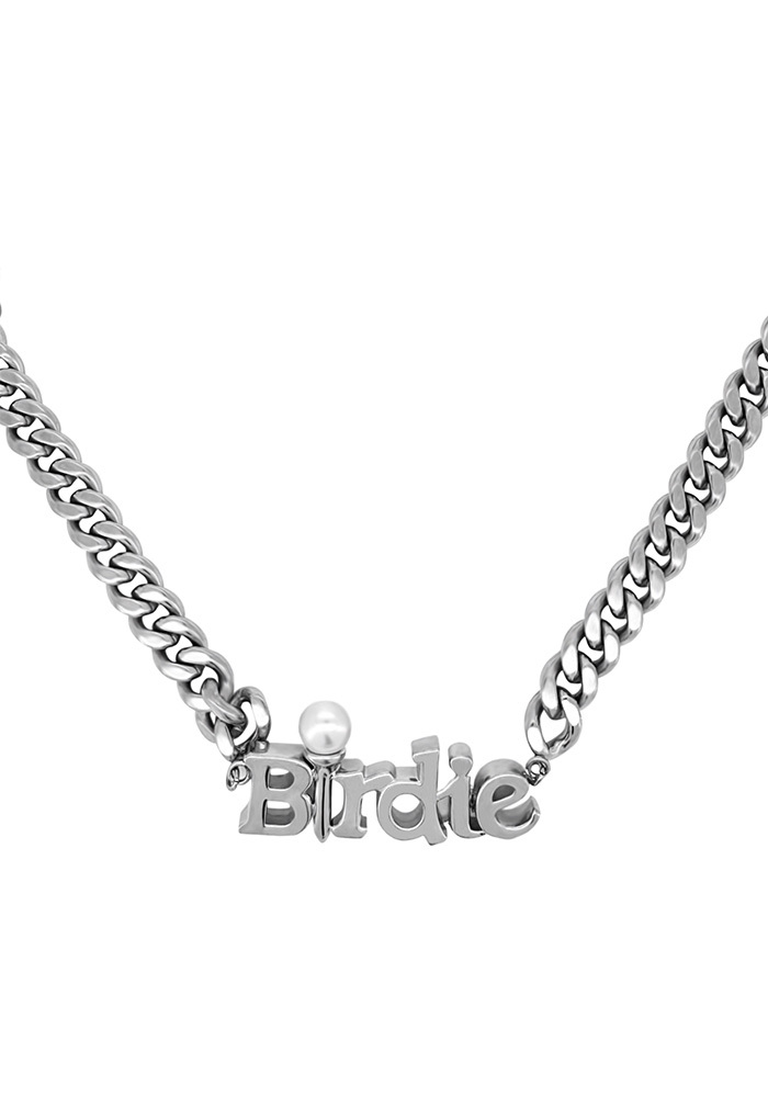Silver Birdie Golf Necklace