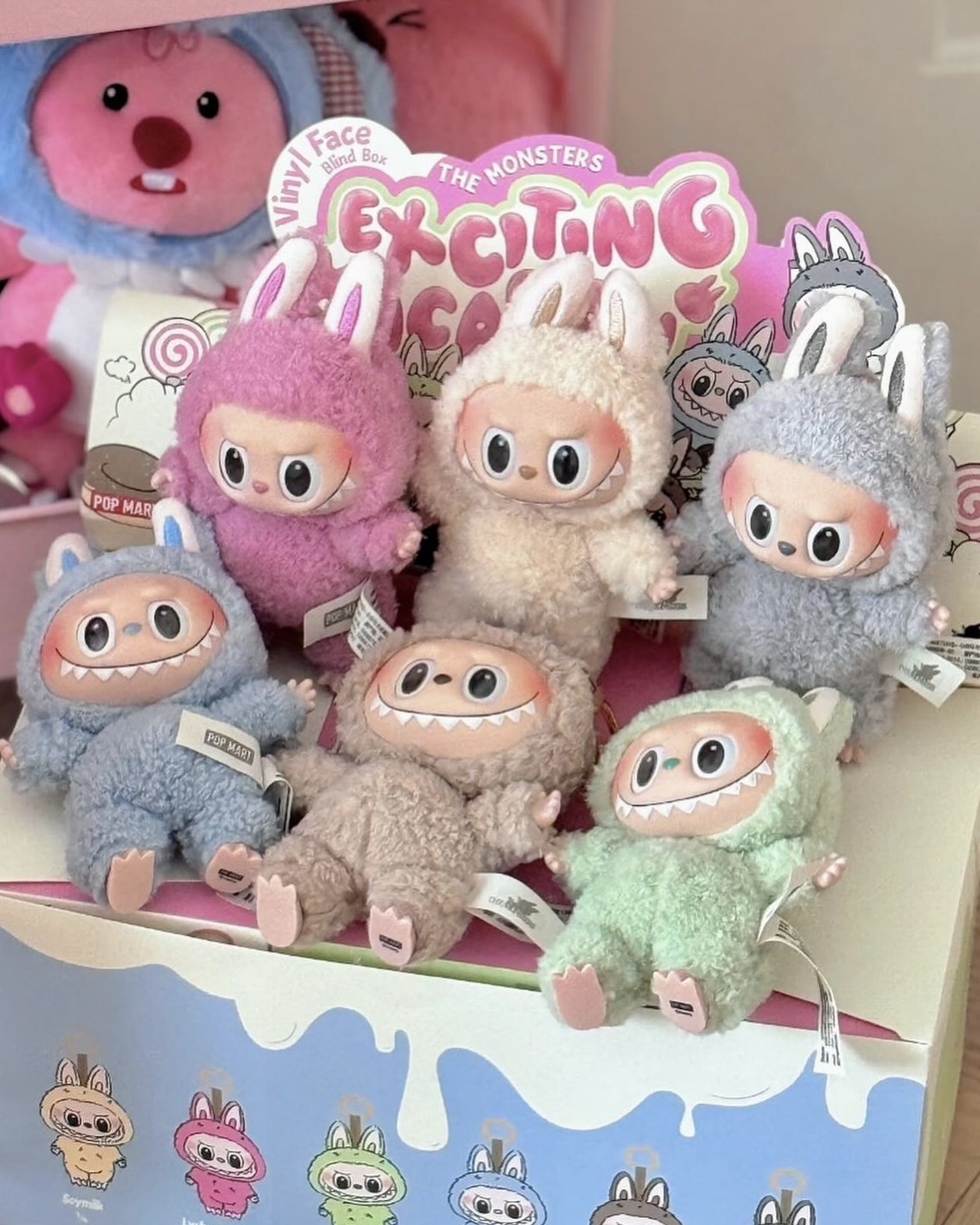 "現貨" POP MART THE MONSTERS  Labubu 心動馬卡龍 鑰匙圈