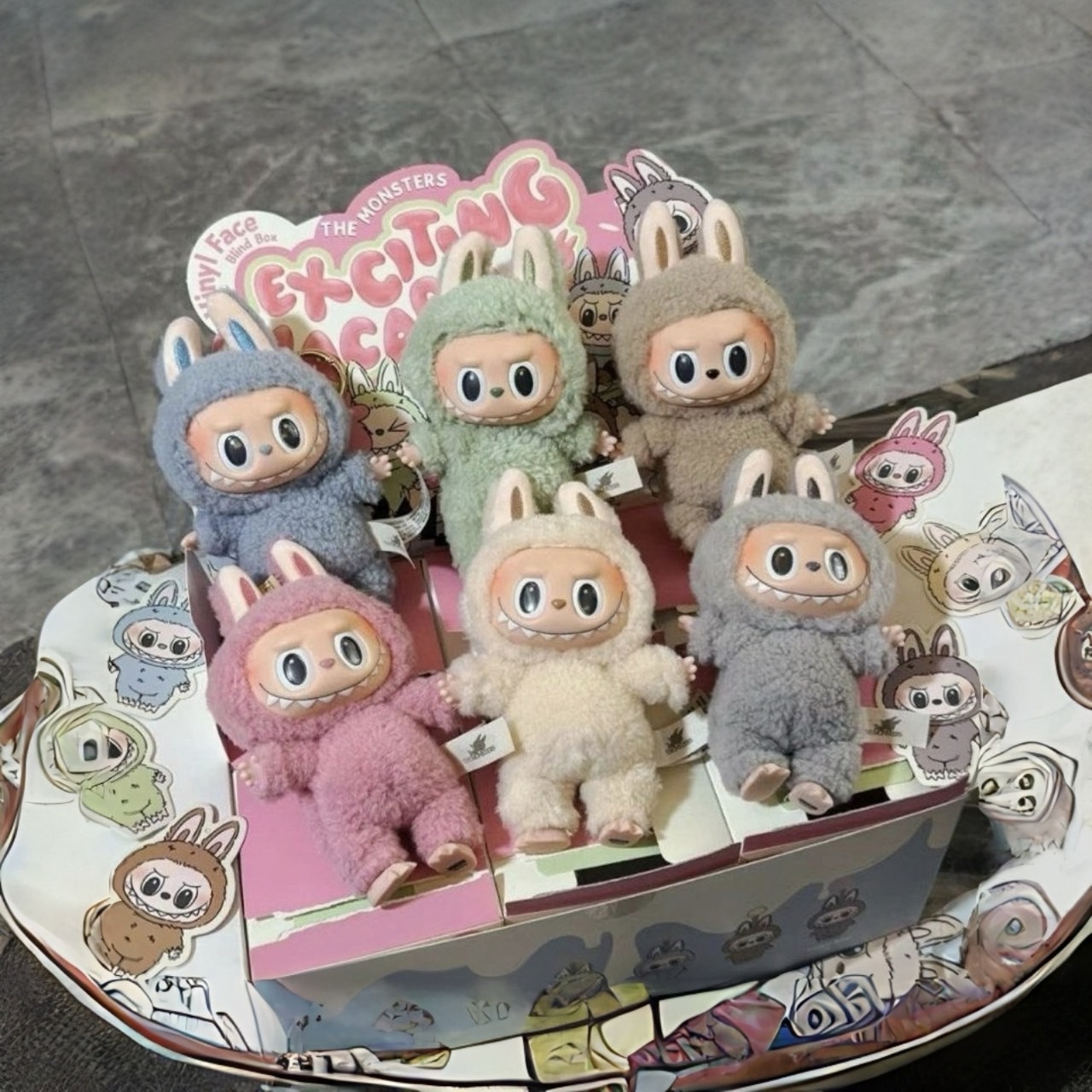 "現貨" POP MART THE MONSTERS  Labubu 心動馬卡龍 鑰匙圈