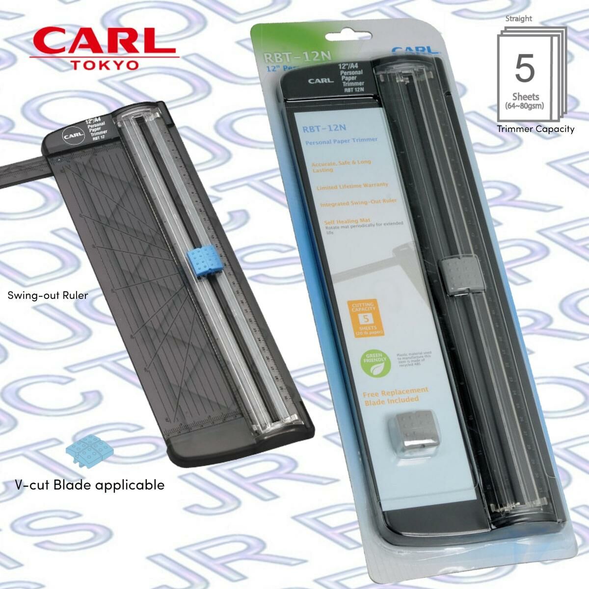 CARL - 日本 CARL 12"滾輪式切割切紙機 #RBT-12N《香港行貨》- 1 部