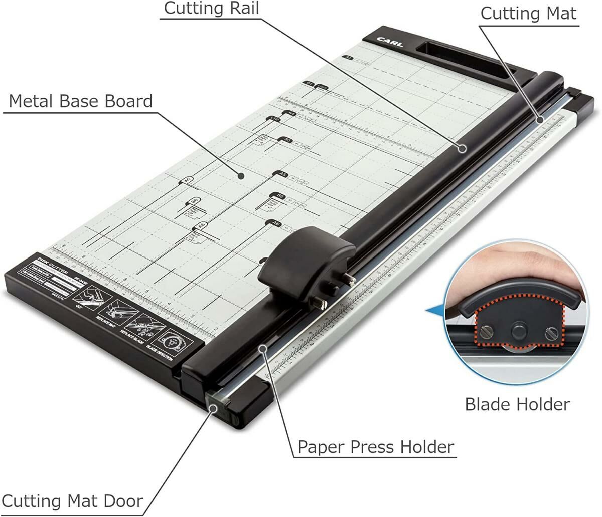 CARL - 日本 CARL A3 便攜滾輪式鎅紙#DC-2A3N機切割切紙機《香港行貨》- 1 部