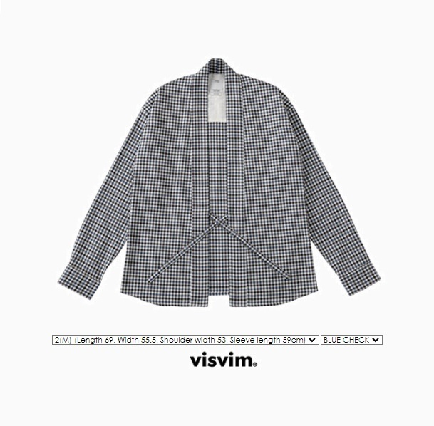 🔥ON SALE: VISVIM LHAMO SHIRT CHECK FR - SIZE 2 PRE ORDER ITEM (預訂中)