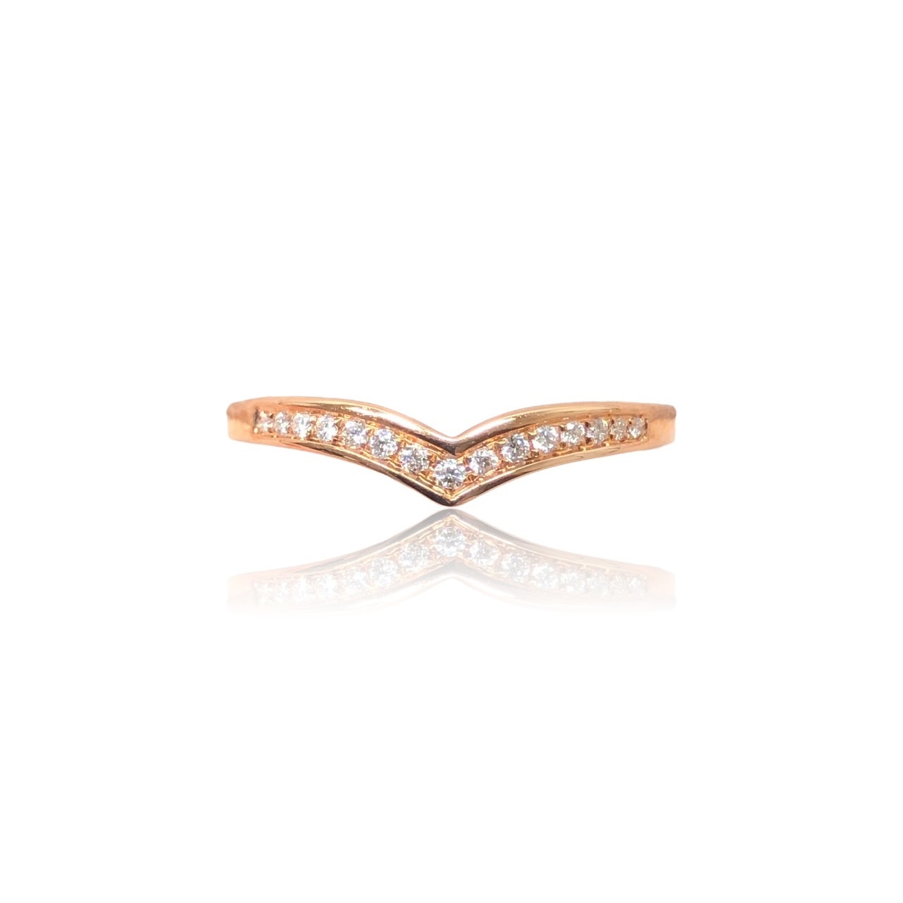 【14K玫瑰金 鑽石女戒】