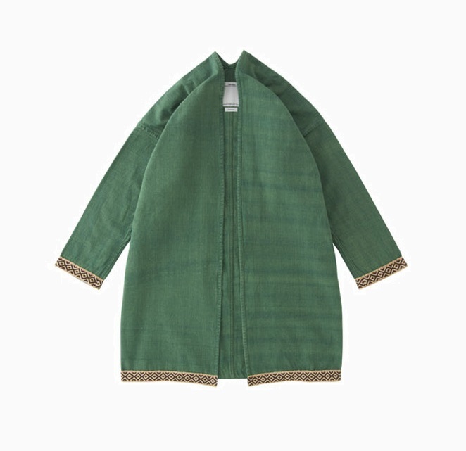 VISVIM SANJURO COAT SILK ROAD - GREEN PRE ORDER ITEM (預訂中)