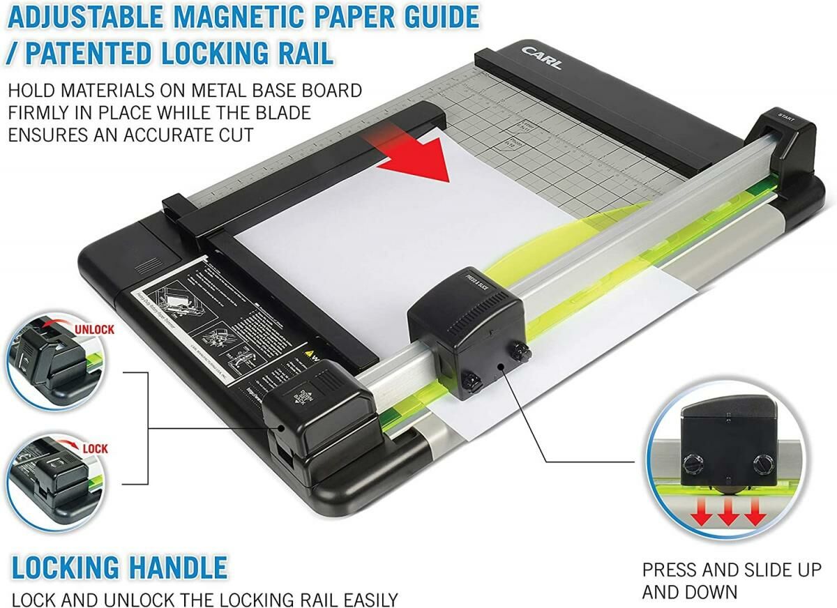 CARL - 日本 CARL A4 重型滾輪式鎅紙#DC-210N機切割切紙機《香港行貨》- 1 部