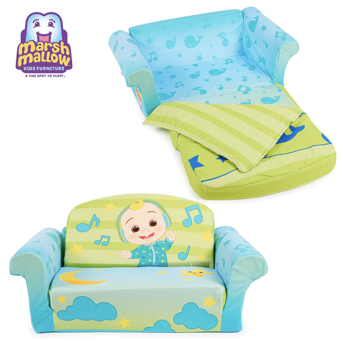 美國 Marshmallow Cocomelon 3 IN 1 兒童梳化床