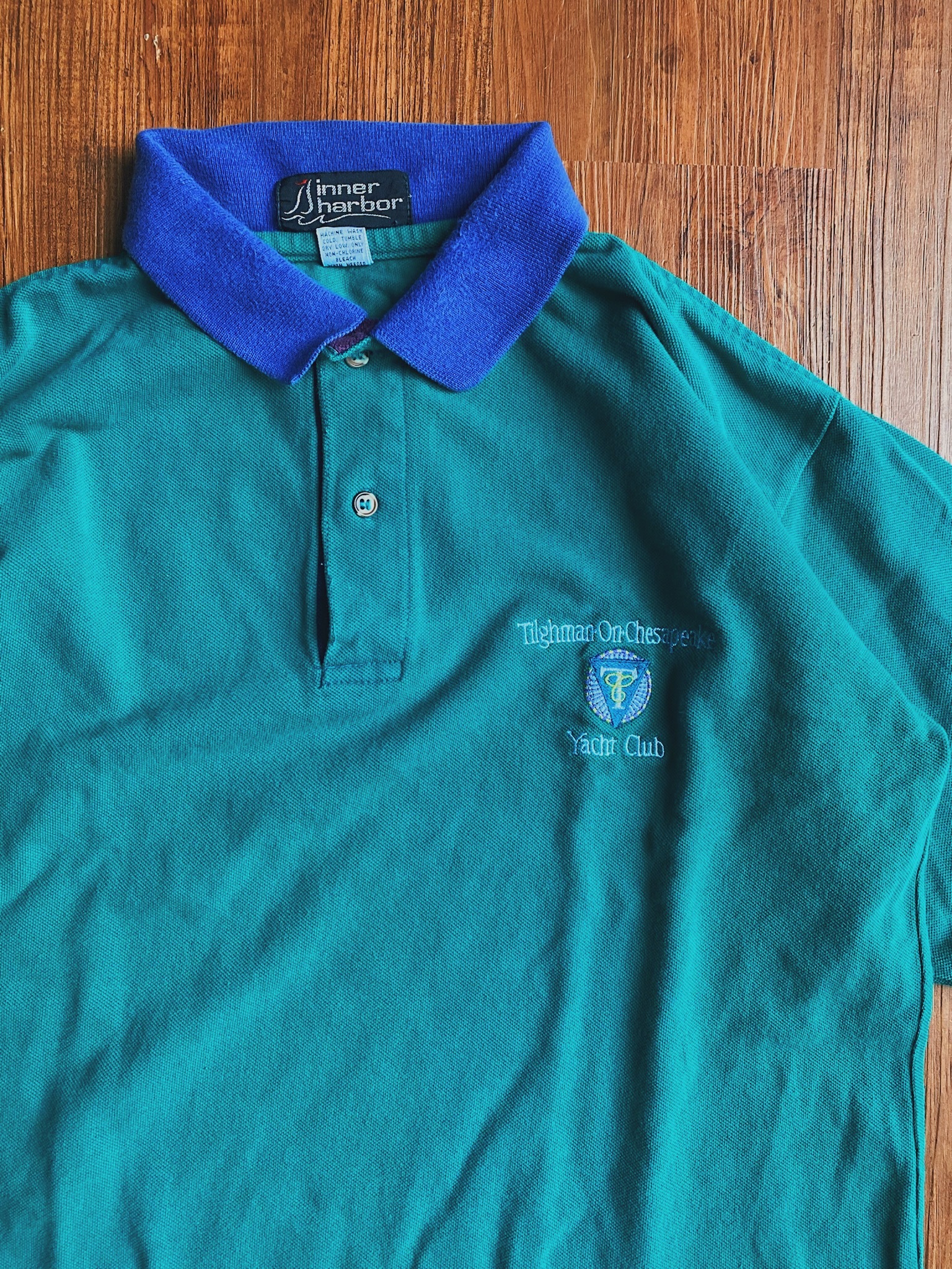 Vintage POLO Shirt/古著80-90s USA Tilghman Yacht Club POLO 衫
