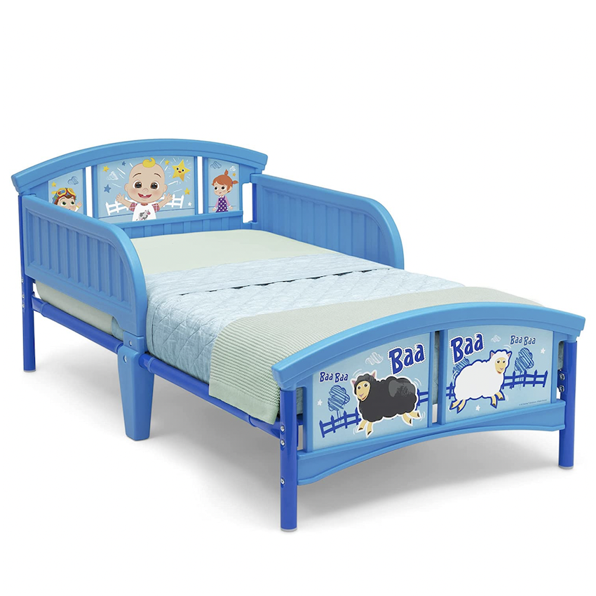 美國 Delta Children Cocomelon 幼童床架 + 美國製 Sealy Butterfly 幼童床褥套裝