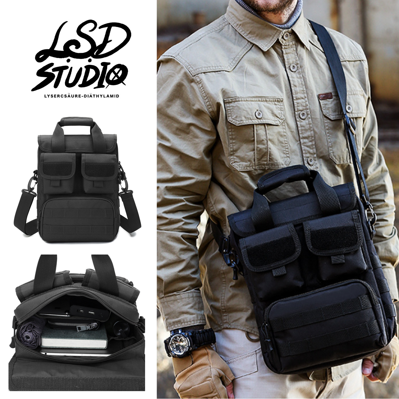 【BGYDH3】坦克系列-直立設計戰術側背包