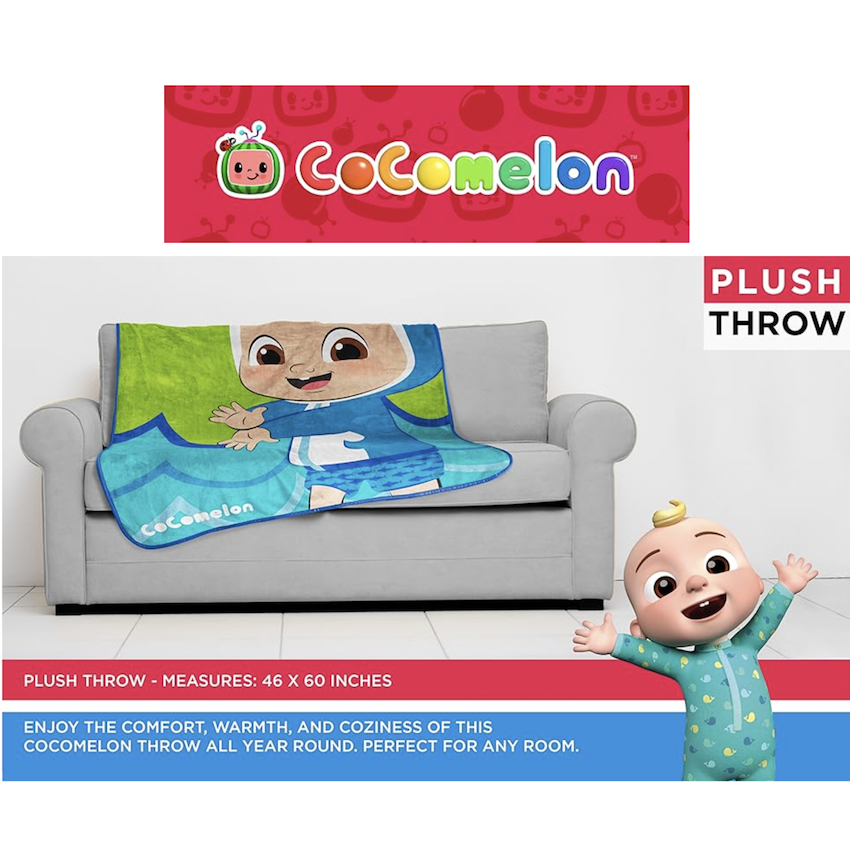 美國 Cocomelon 超柔軟毛絨毯